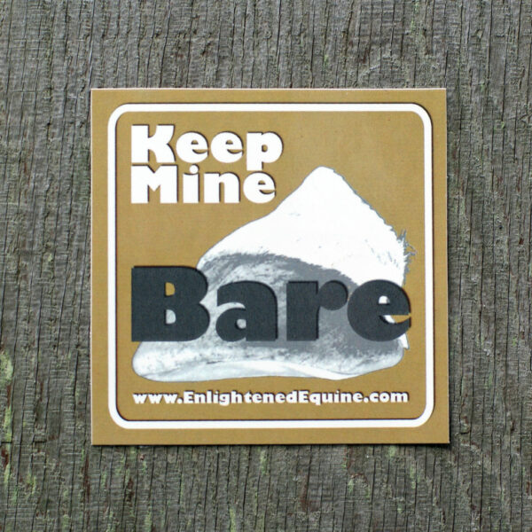 "Keep Mine Bare" Sticker - 5 Pack